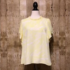 ‎Nine West Yellow Blouse XL
